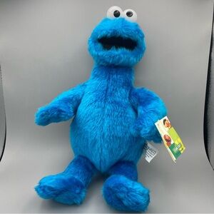 Nanco 2003 Sesame Street Cookie Monster Plush, Blue Stuffed Animal Vintage w Tag